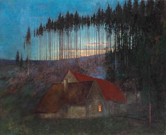 Olgyai Viktor: Este a tanyán, 1900